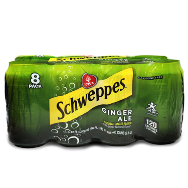 SCHWEPPES GINGER ALE 8PK
