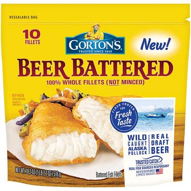 GORTONS FISH FILLETS BEER BATTER